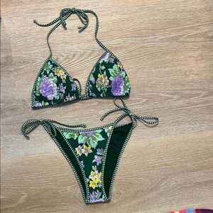 American Eagle Outfitters Women’s Size M 2-Piece NWT Floral String Bikini